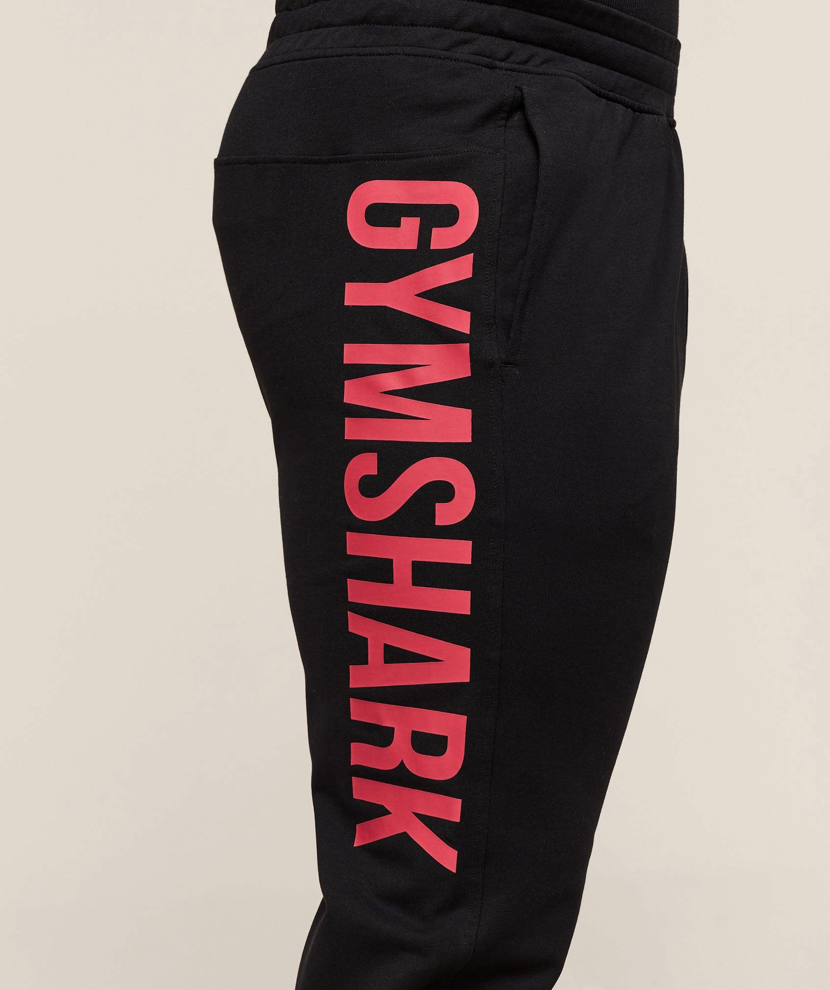Gymshark Prime Joggers - Black/Vivid Red Male Product Image