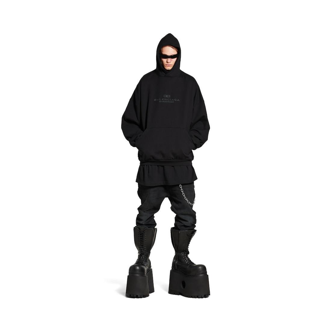 Men's Bb Garderobe Hoodie Large Fit in Black Product Image