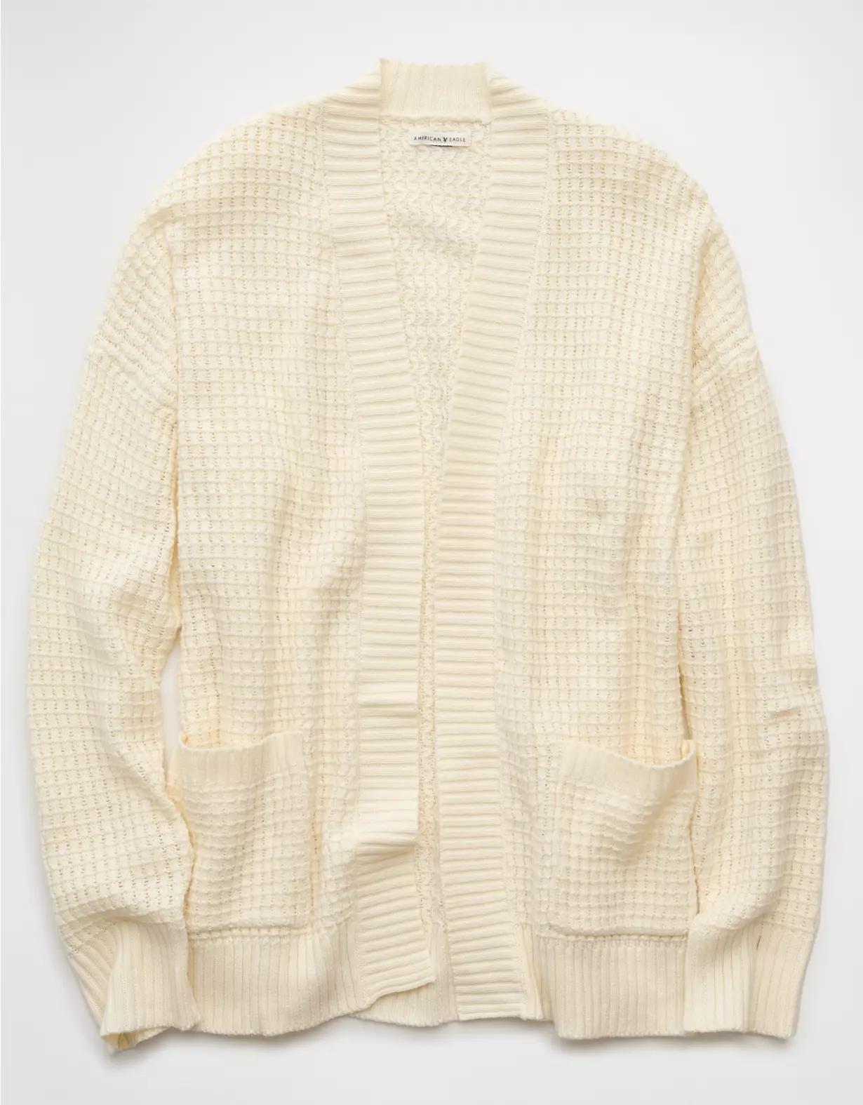 AE Open Knit Cardigan Product Image