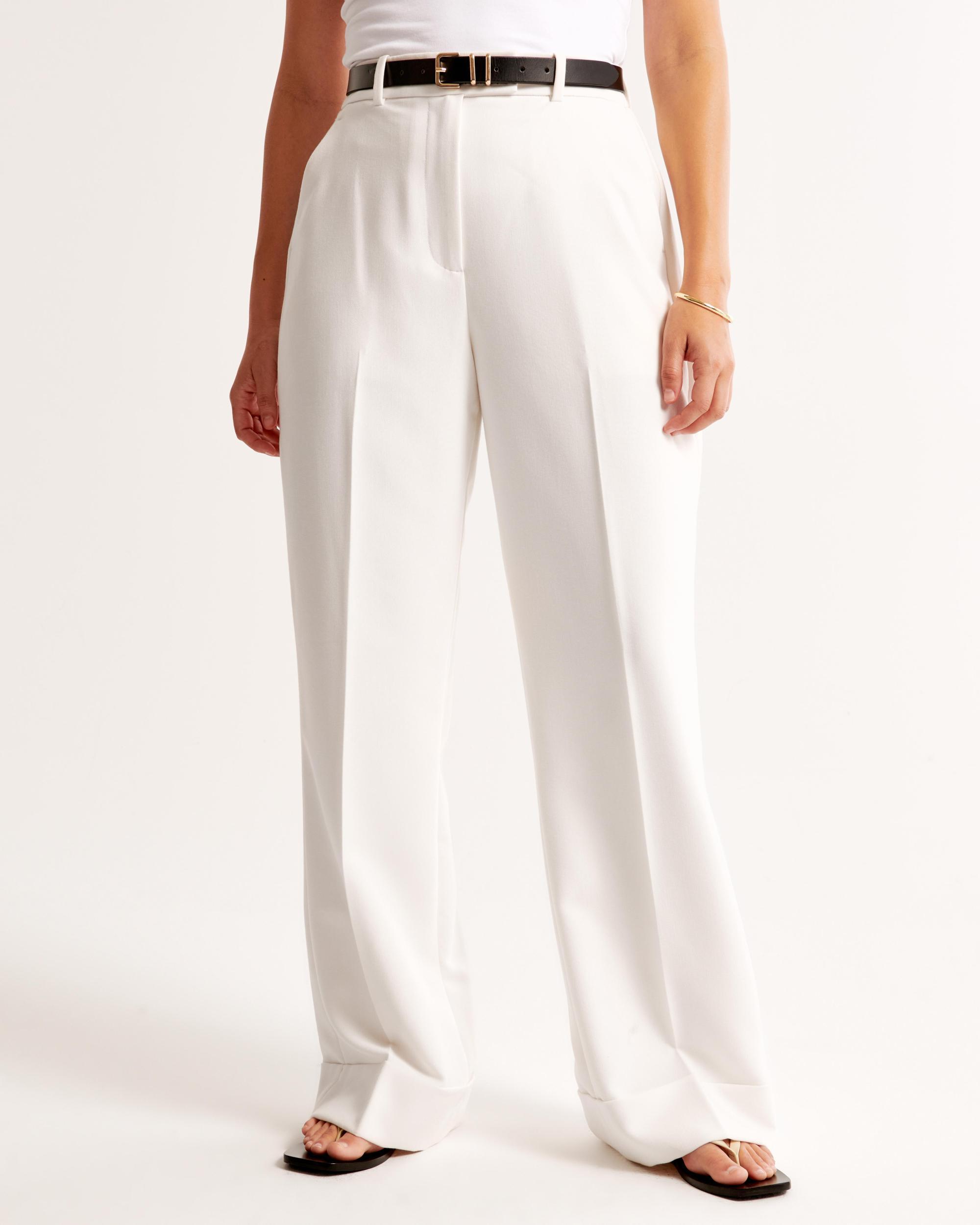 Curve Love Cuffed Hem Tailored Wide Leg Pant Product Image