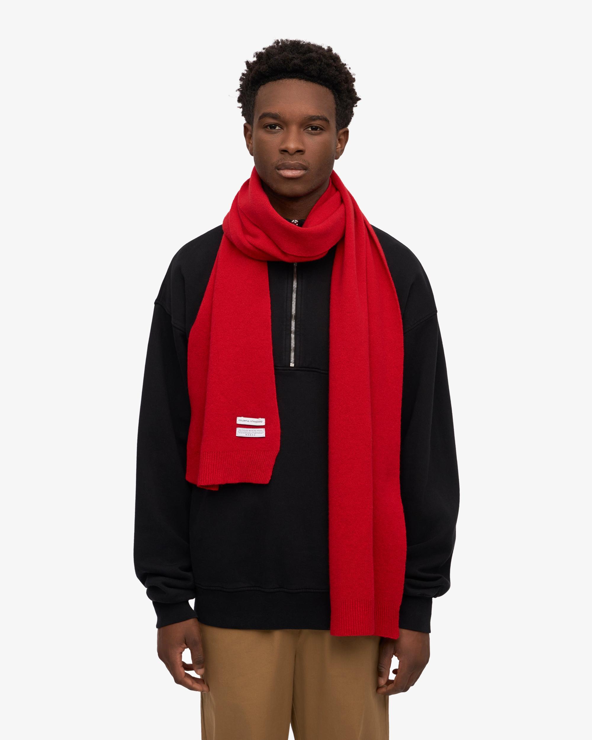 Merino Wool Scarf - Stone Blue Product Image
