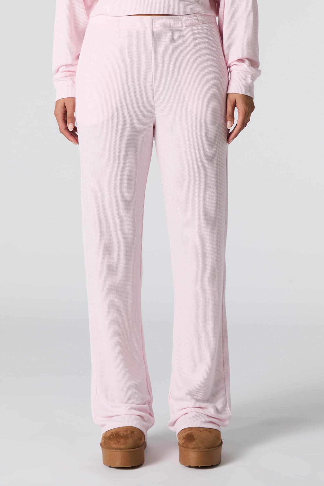Thermal Knit Wide Leg Pant Female Product Image