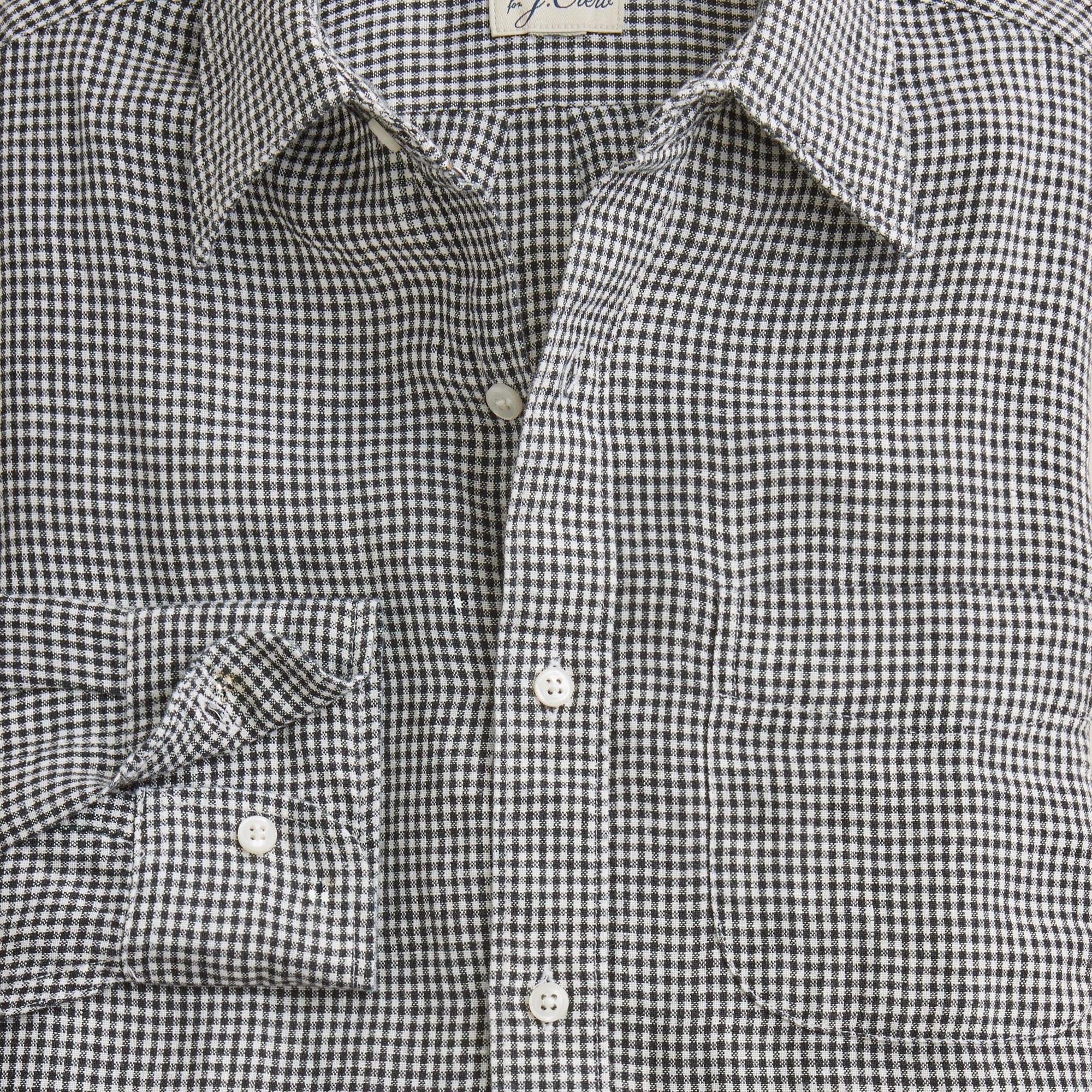Baird McNutt Irish linen point-collar shirt Product Image
