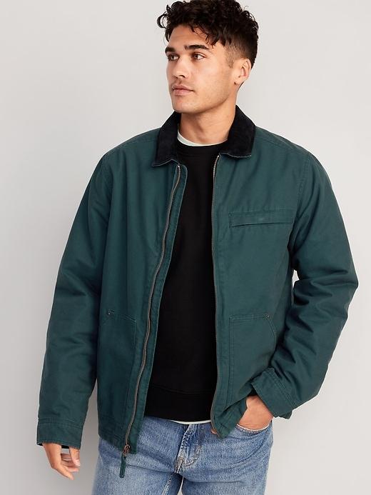 Cozy-Lined Canvas Barn Coat Product Image