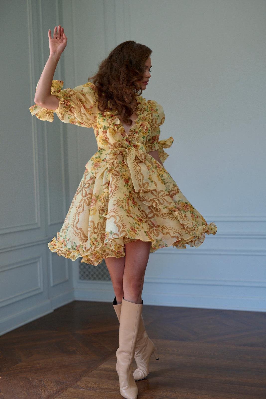 The Cr�me Brulee Marie Dress Product Image