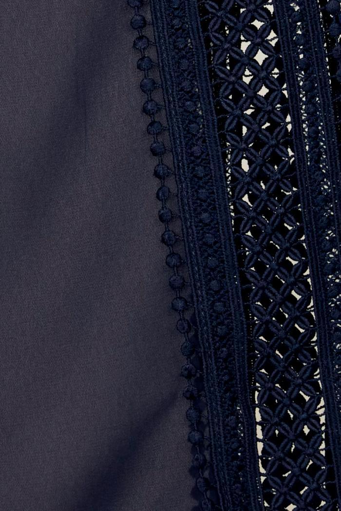 Chiffon And Silky Knit Poncho Top Product Image
