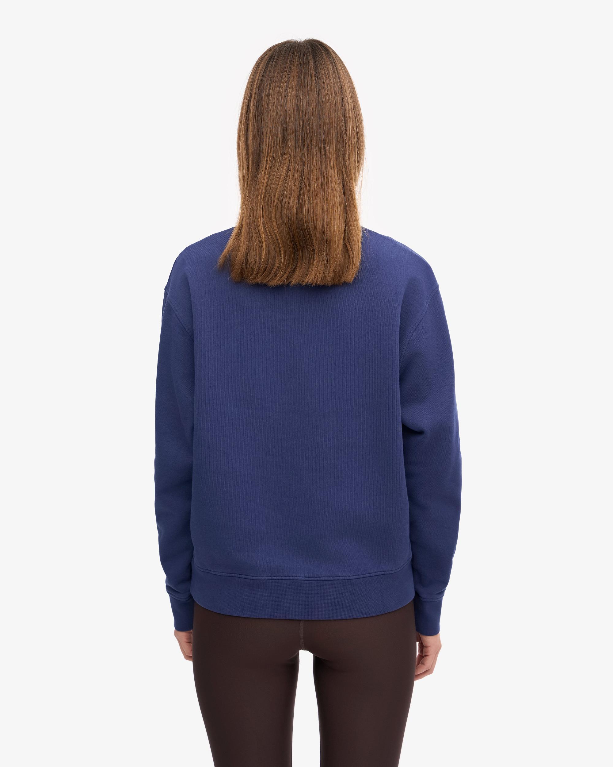 Women Classic Organic Crew - Marine Blue Product Image
