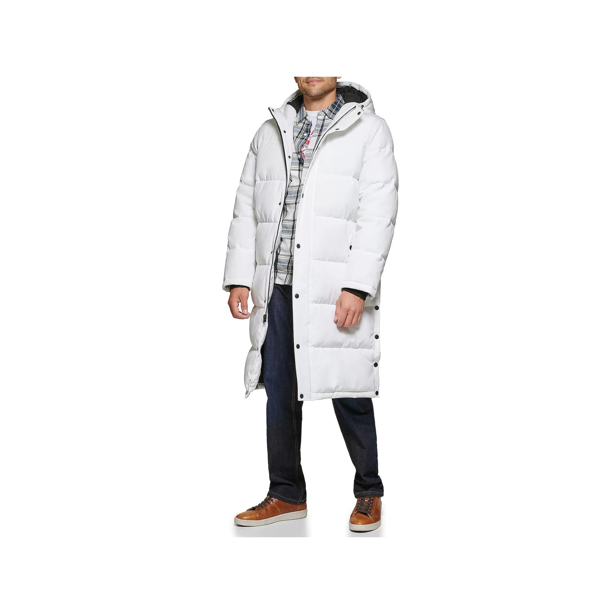 Men's Levi's® Oversized Long Quilted Parka Jacket, Size: Small, Red Bandana Print Product Image