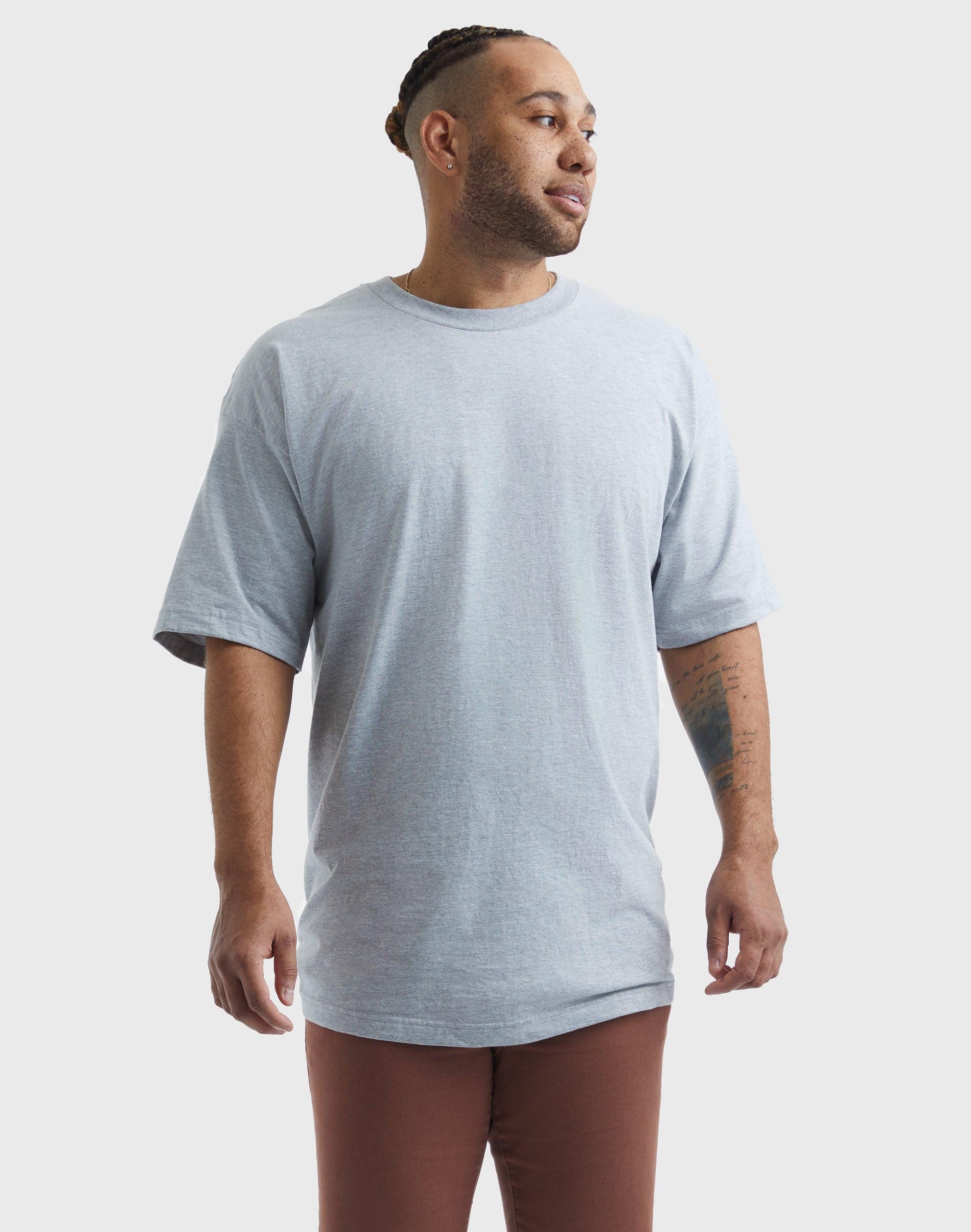 Big & Tall Hanes® Beefy-T Tee, Men's, Size: 3XL Tall, Black Product Image