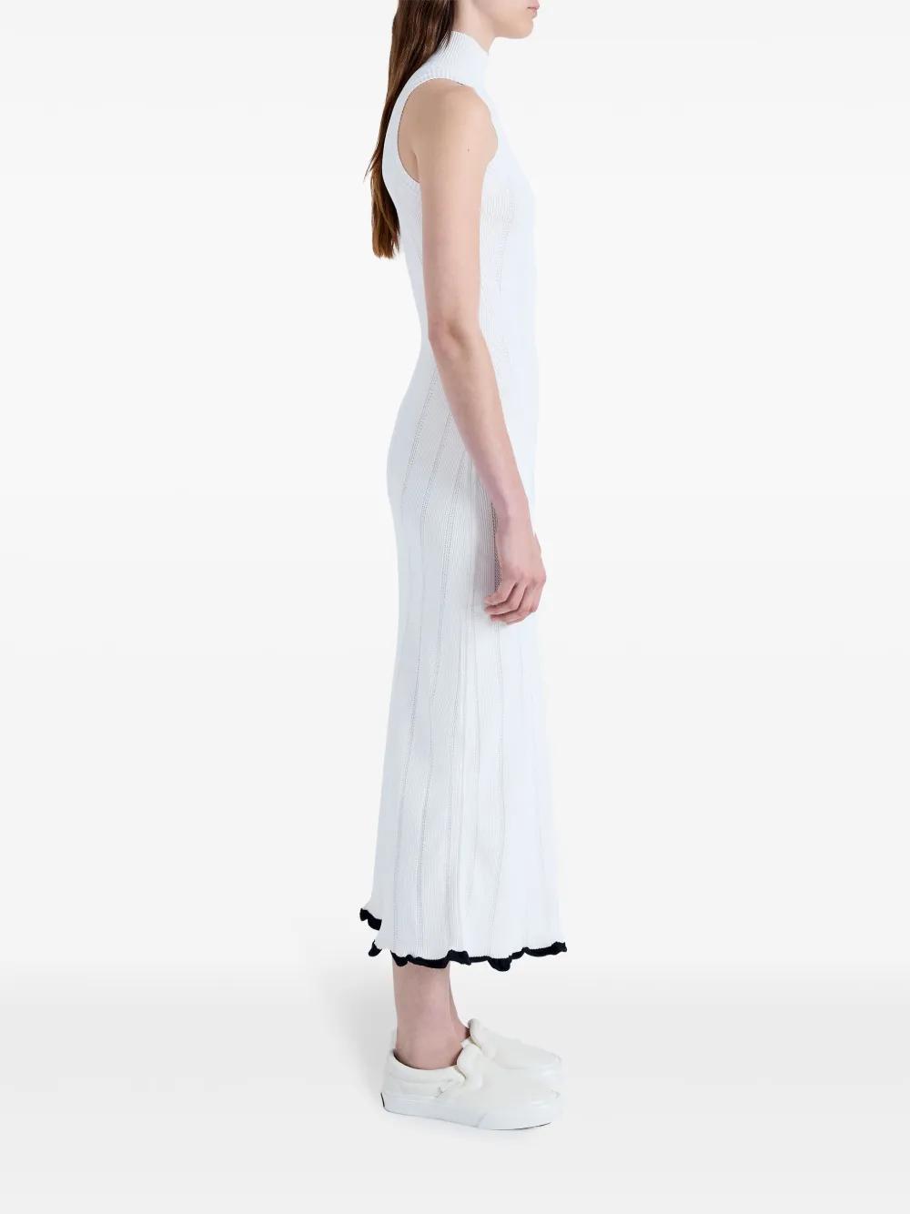 pointelle-knit high-neck dress Product Image