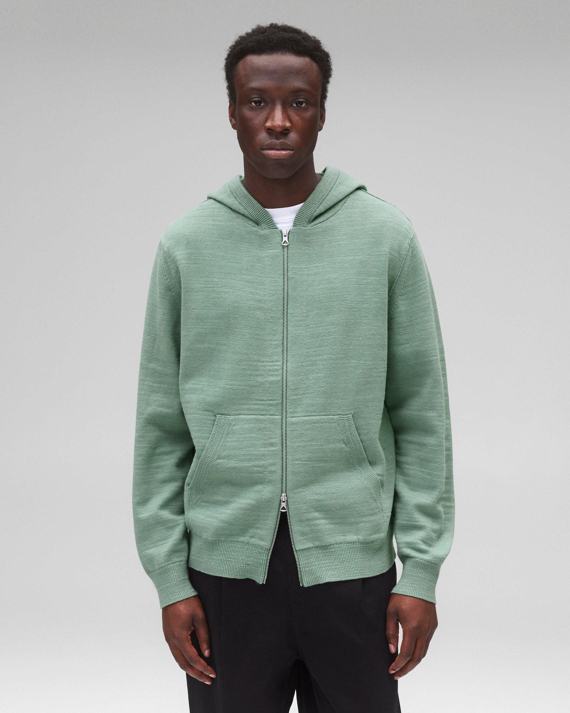 Cotton Slub Laurel Zip Hoodie Male Product Image