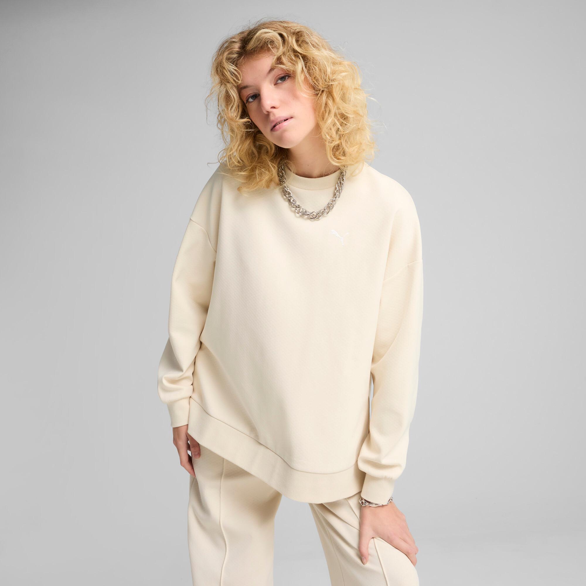PUMA Wardrobe Essentials Women's Oversized Crew Sweatshirt Product Image