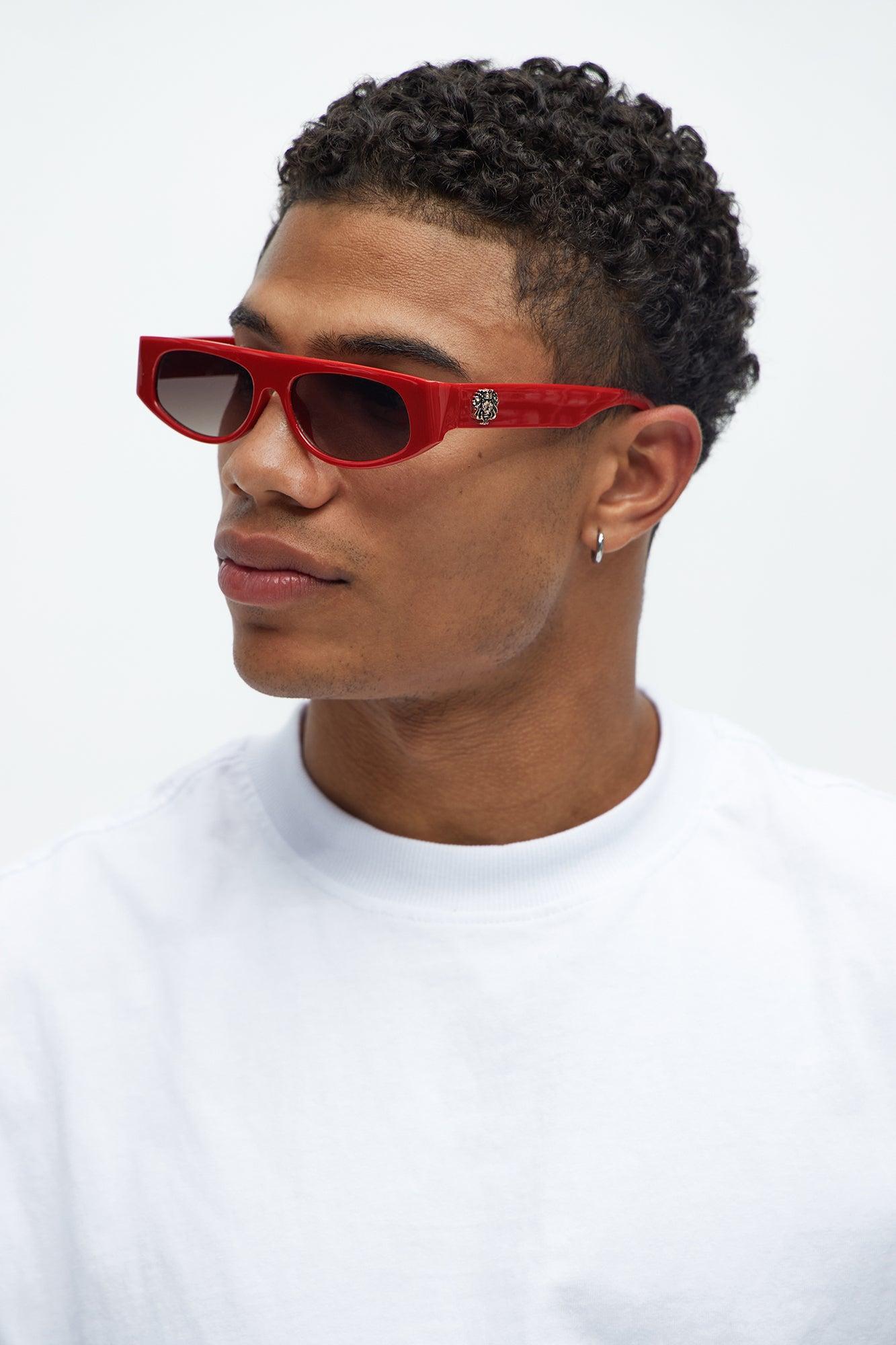 Vancouver Flat Top Sunglasses - Red/combo Product Image