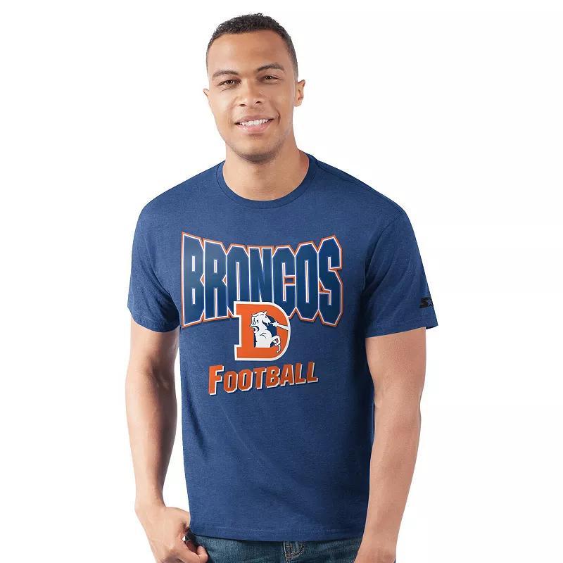 Men's Starter  Royal Denver Broncos Prime Time T-Shirt, Size: 2XL, Blue Product Image