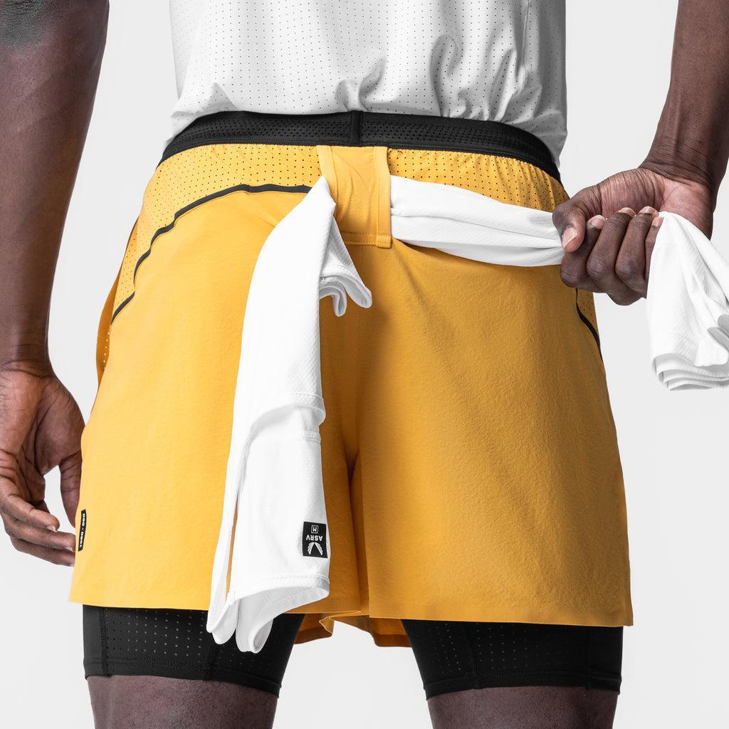 0951. Aerotex™ 4" High Split Liner Short - Amber Product Image
