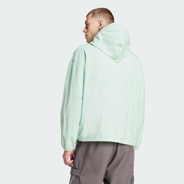 adidas MERCEDES - AMG PETRONAS FORMULA ONE TEAM PREMIUM WOVEN WIND BREAKER Frozen Green 2XL Mens Product Image