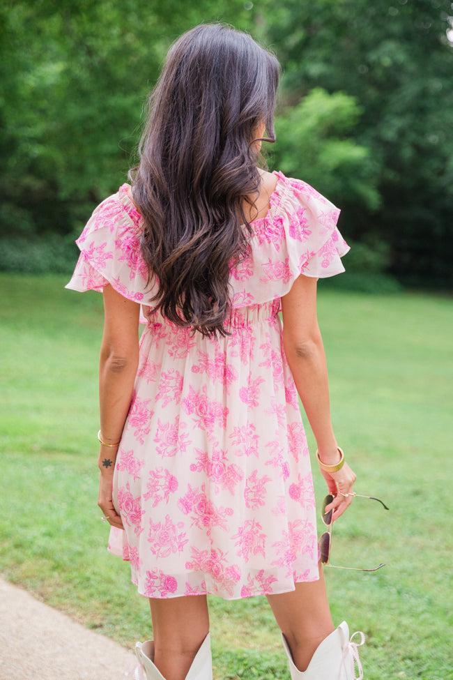 Just A Memory In Floral Fantasy Mini Dress FINAL SALE Product Image