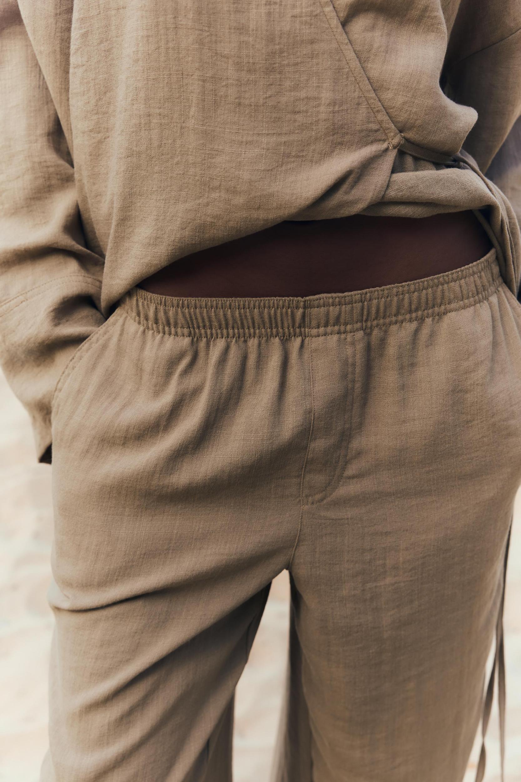 RUSTIC PAJAMA-STYLE PANTS Product Image