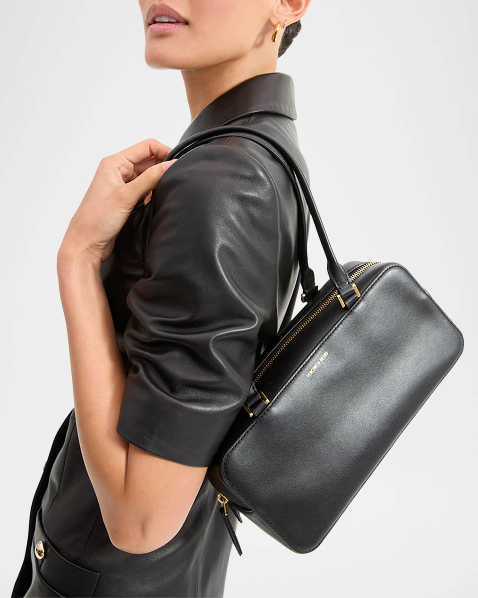 Boxy Leather Shoulder Bag Product Image
