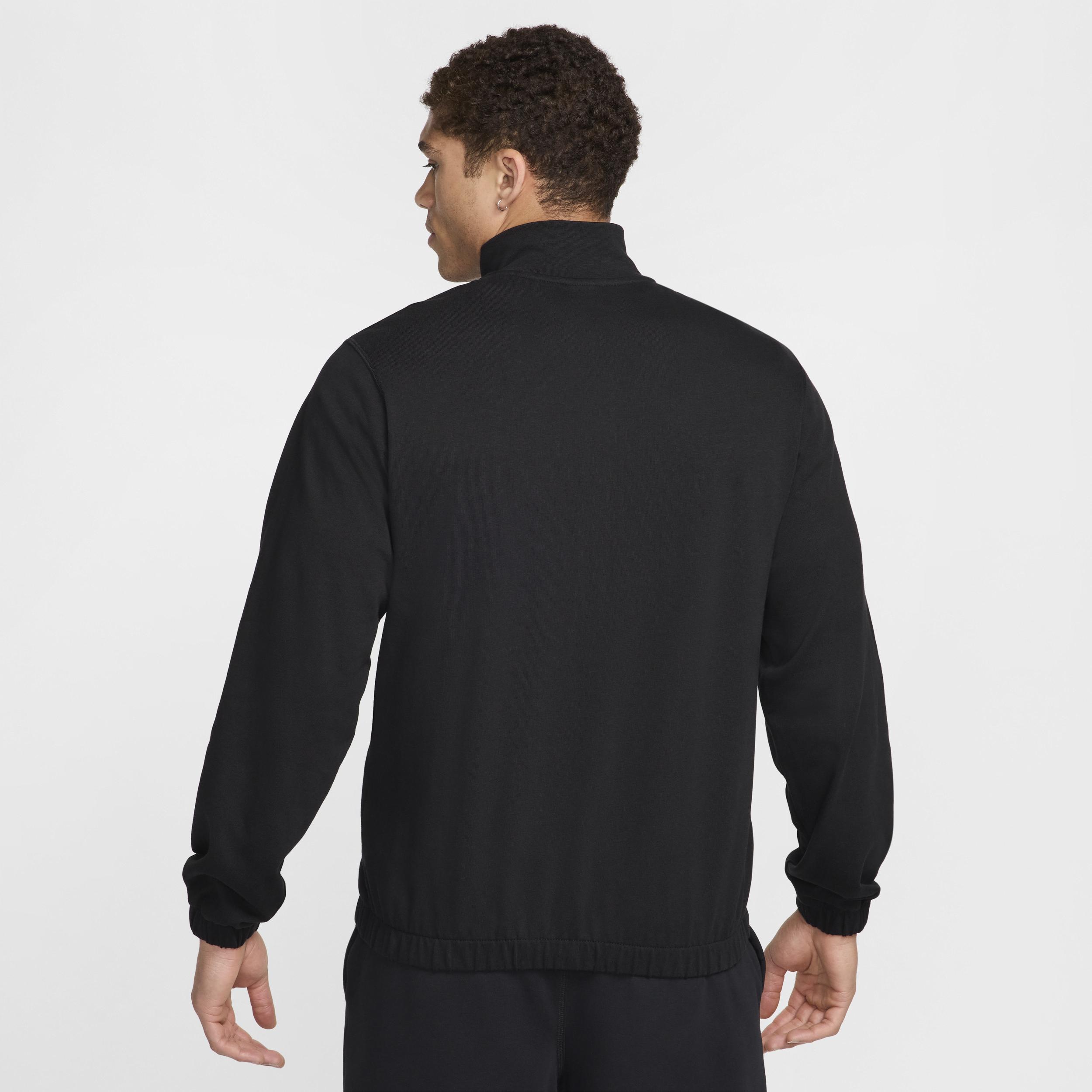 Men's Nike Club Knit Jacket, Size: Medium, Black Product Image