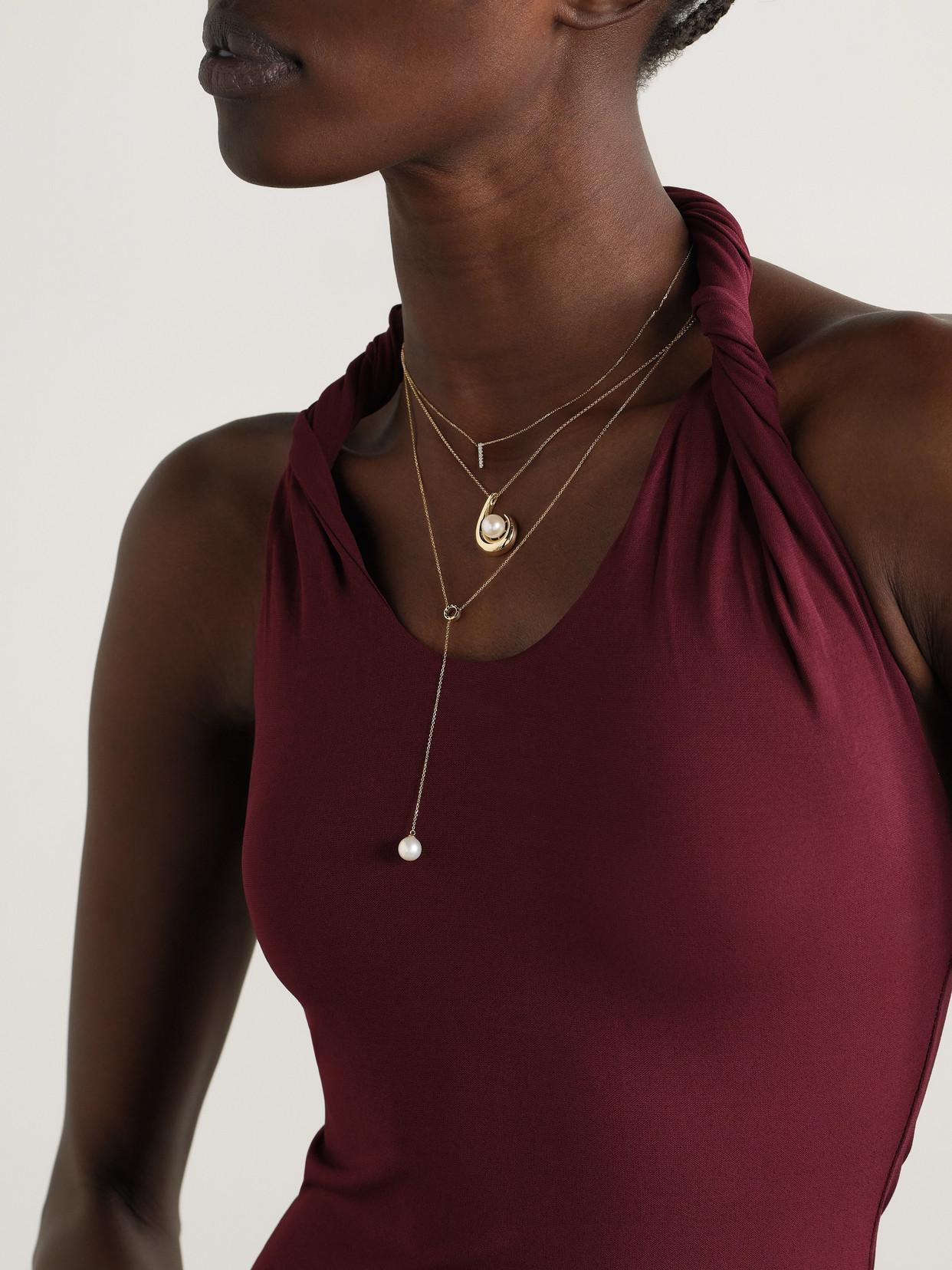 MATEO 14-karat Gold Pearl Necklace Product Image