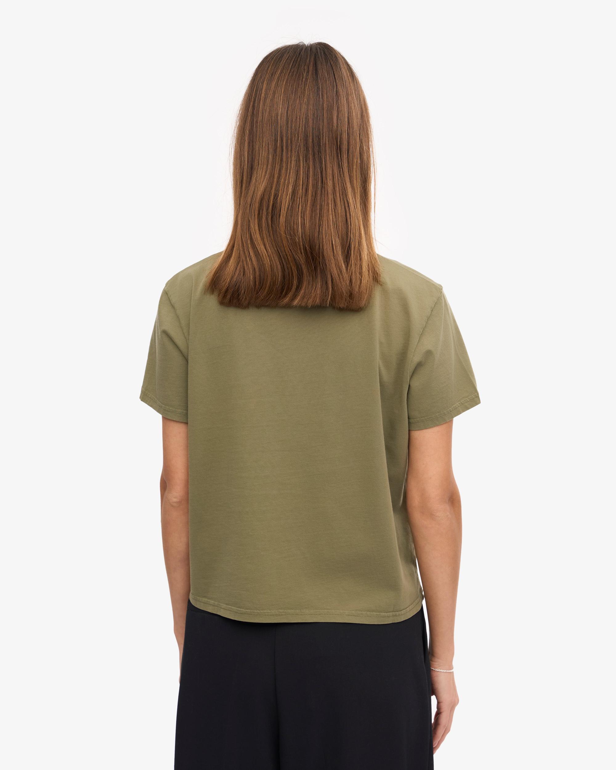 Organic Boxy Crop Tee - Red Tangerine Product Image