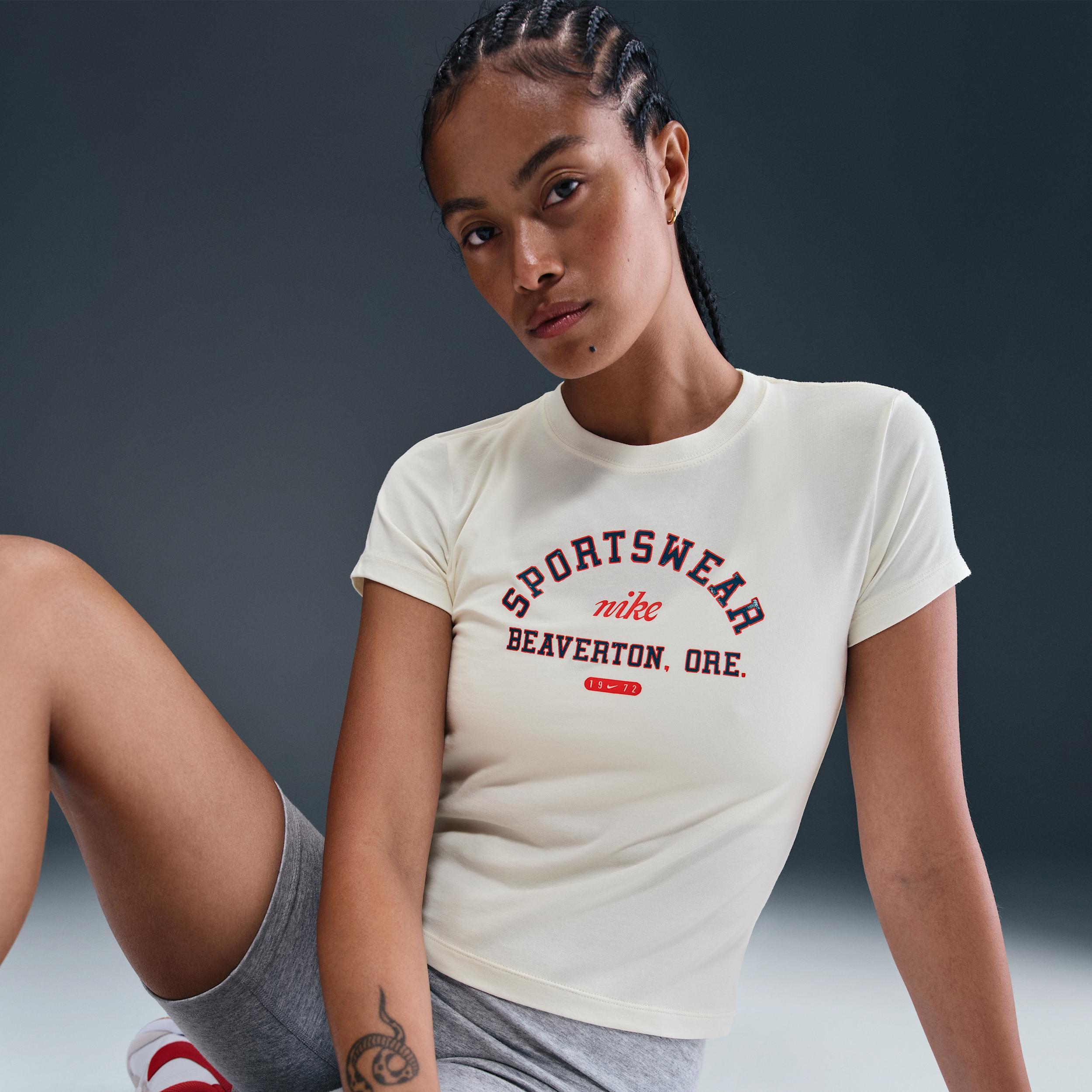 Women's Nike Sportswear Phoenix Slim Short-Sleeve T-Shirt Product Image