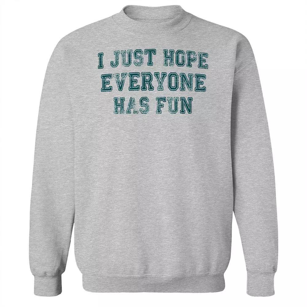 Men's Duke & Sons Hope Everyone Has Fun Graphic Sweatshirt, Size: Medium, Gray Green Product Image