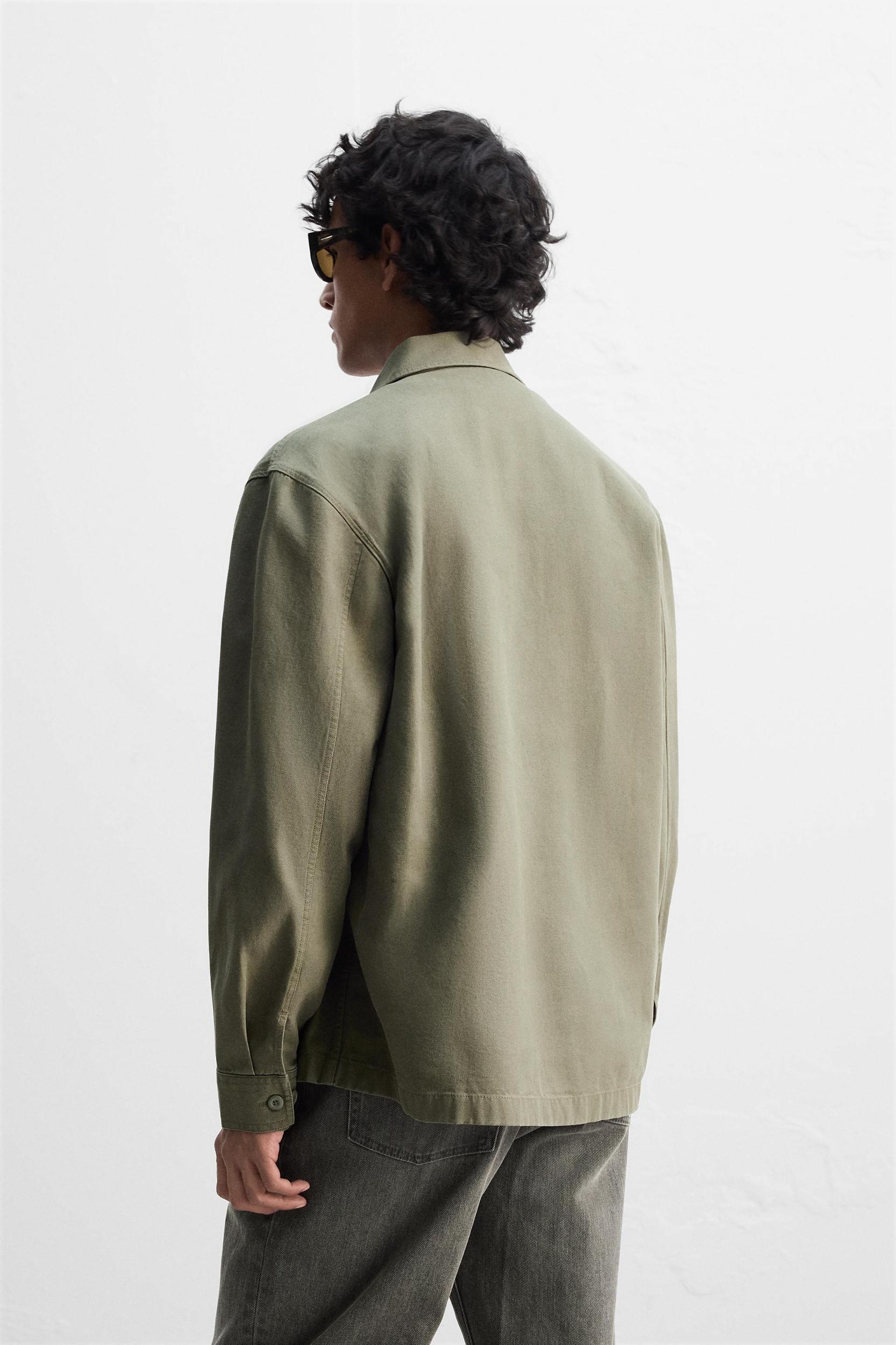 WASHED CANVAS OVERSHIRT Product Image