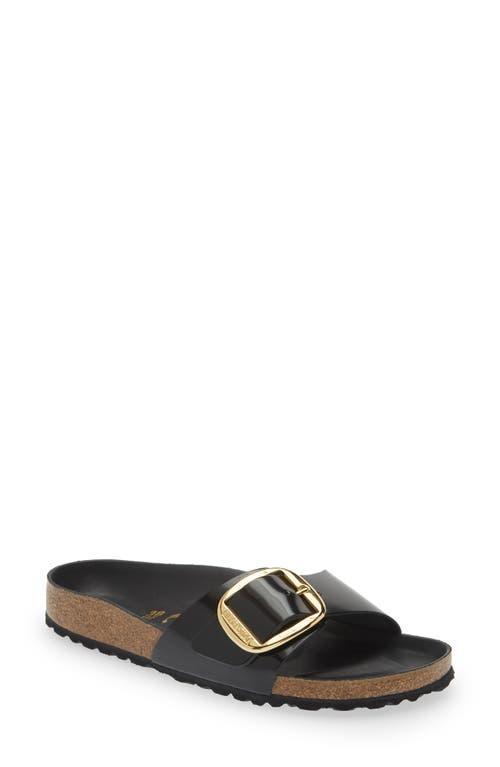 Birkenstock Womens Madrid Big Buckle Detail Oiled Leather Sandals Product Image