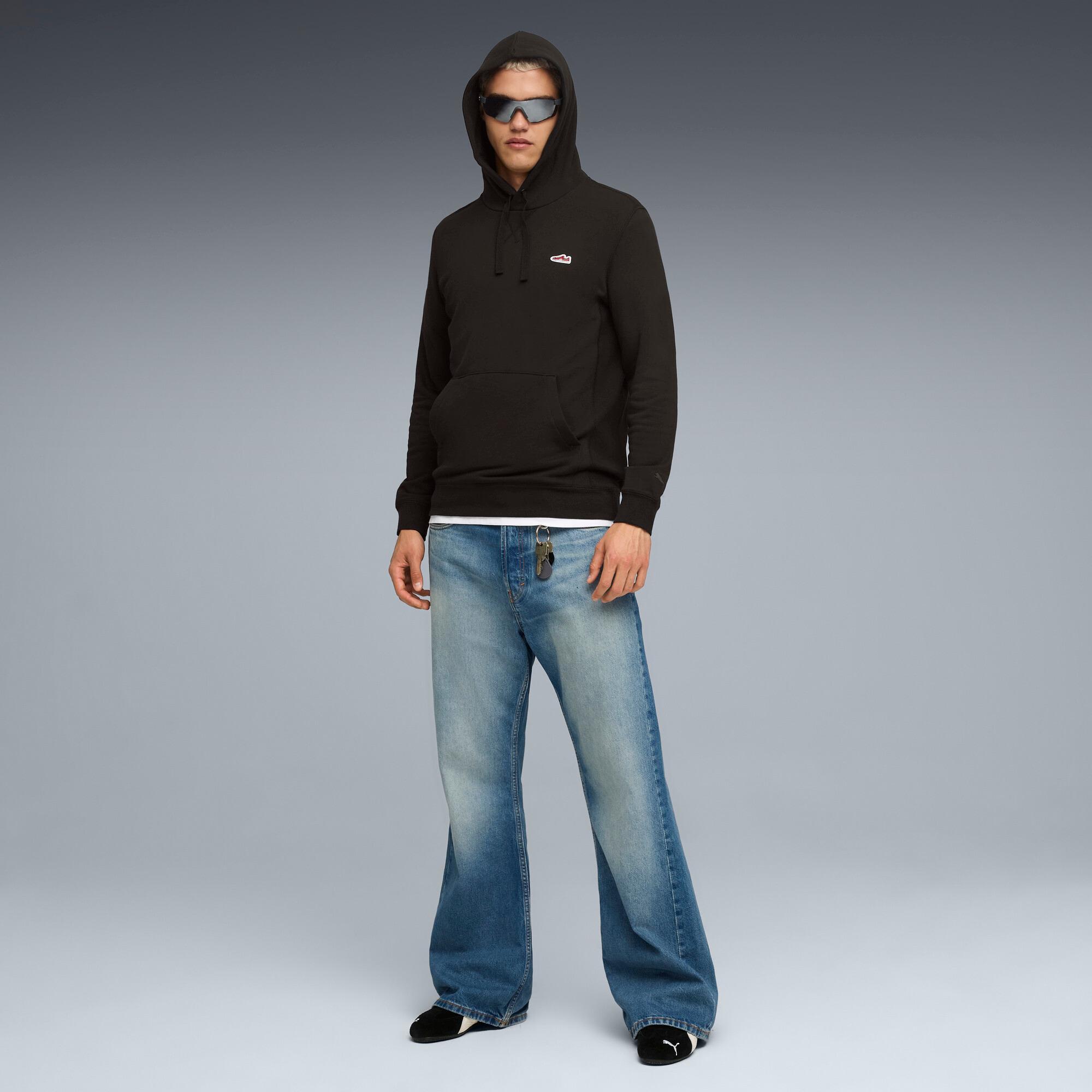 Wardrobe Essentials Suede Hoodie Men Product Image
