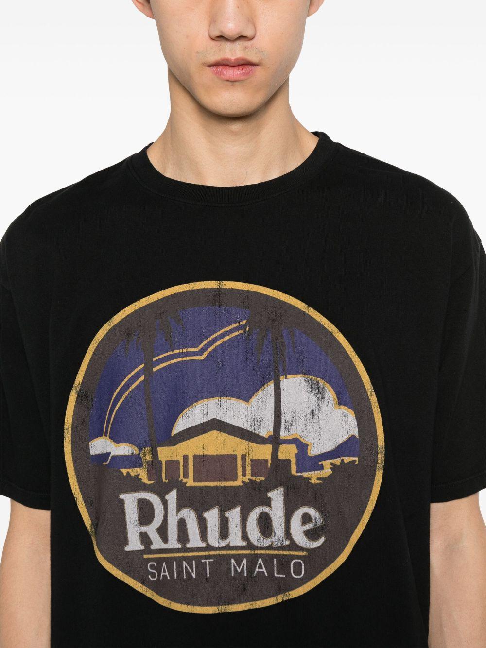 logo-print cotton T-shirt Product Image