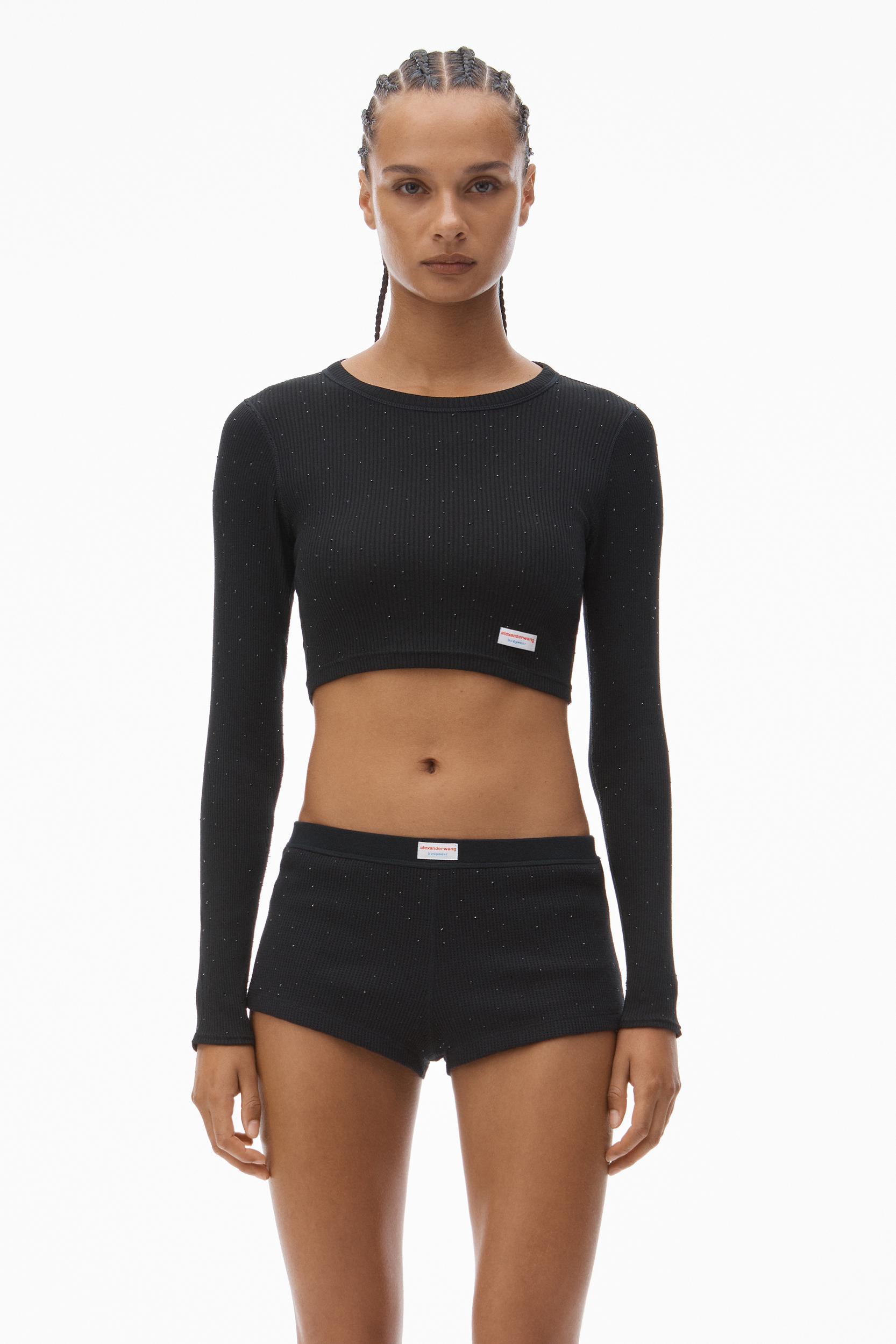 Crysal Hotfix Cami Dress In Waffle Knit Product Image