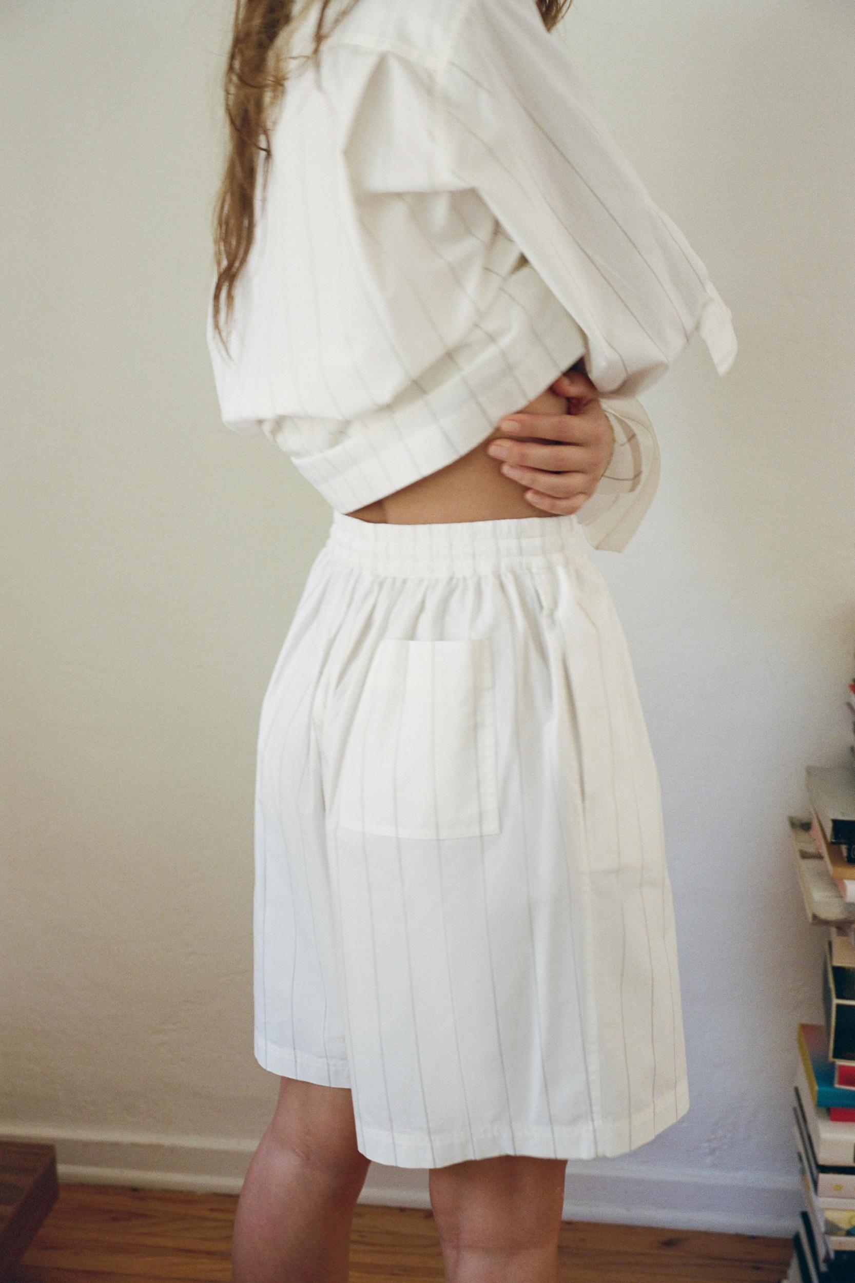STRIPED PAJAMA SHIRT Product Image