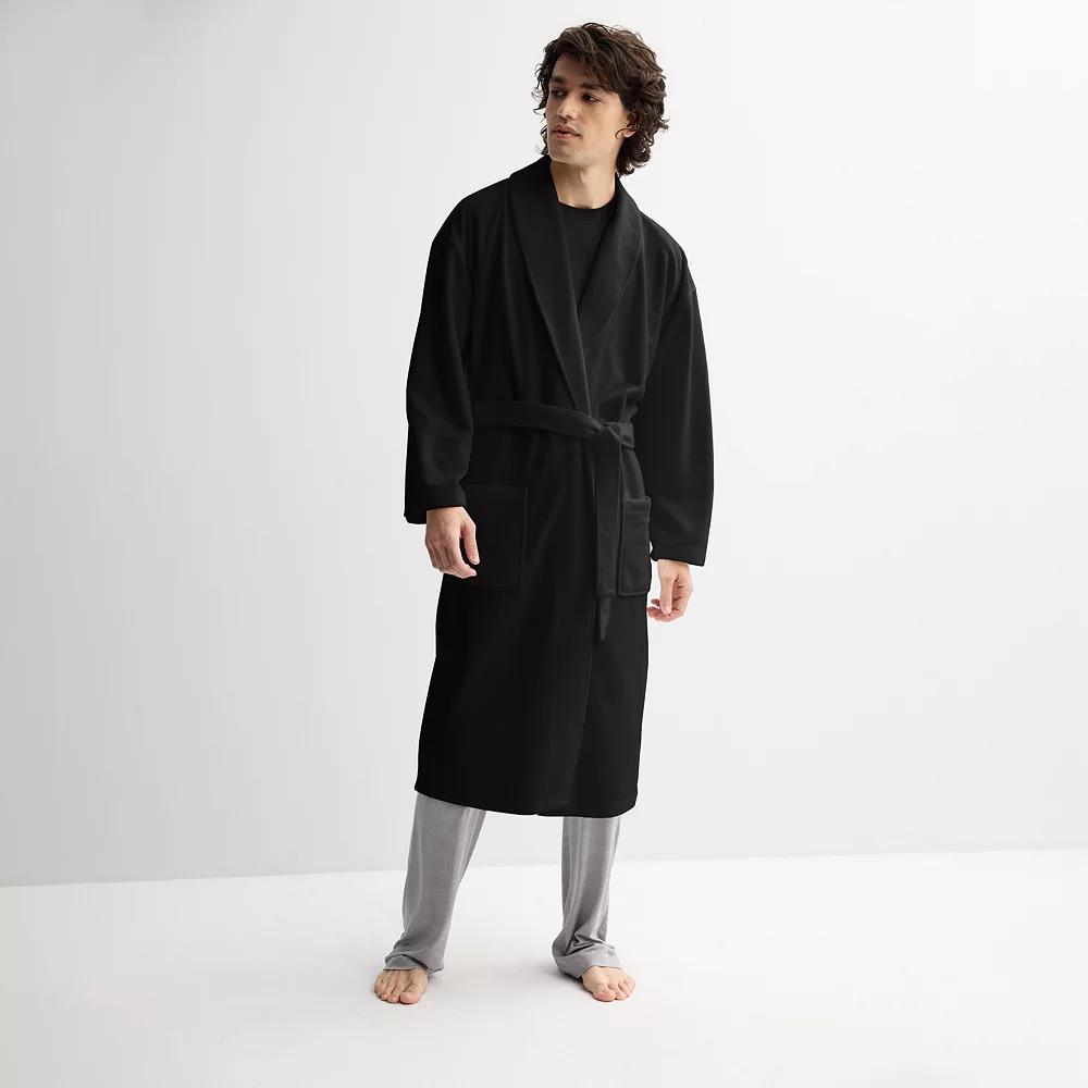 Men's Sonoma Goods For Life® Terry Robe, Size: Large/XL, Black Luxe Product Image