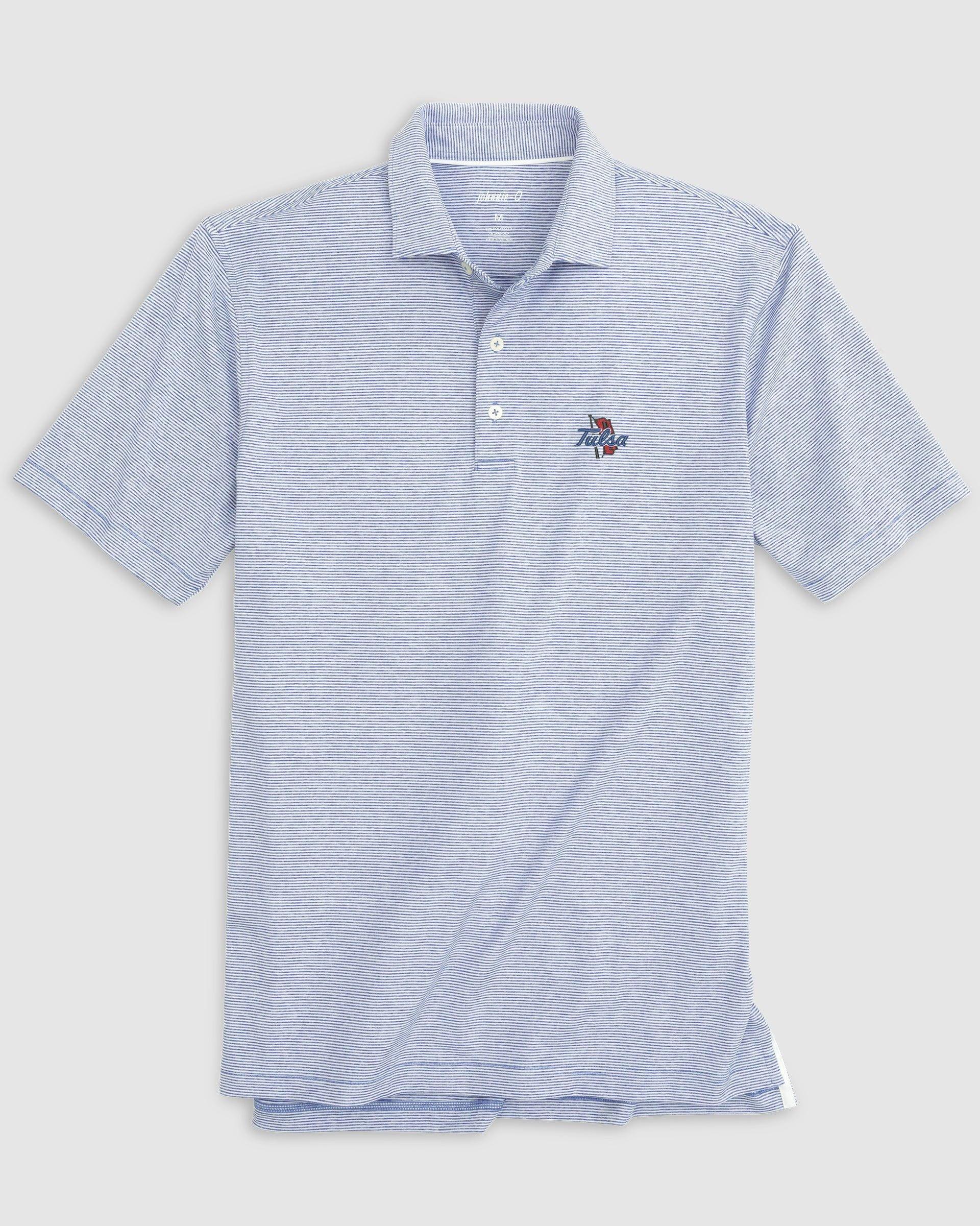 Uconn Lyndonn Striped Jersey Performance Polo - 2024 College Basketball Champions Logo Male Product Image