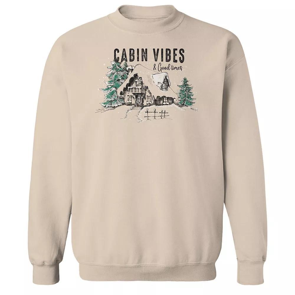 Men's Cabin Vibes Fleece Sweatshirt, Women's, Size: Large, Brown Product Image