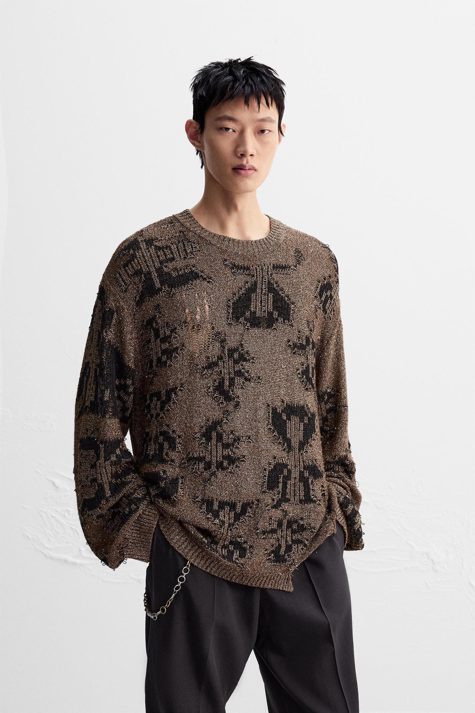 SHINY OPEN KNIT SWEATER LIMITED EDITION Product Image