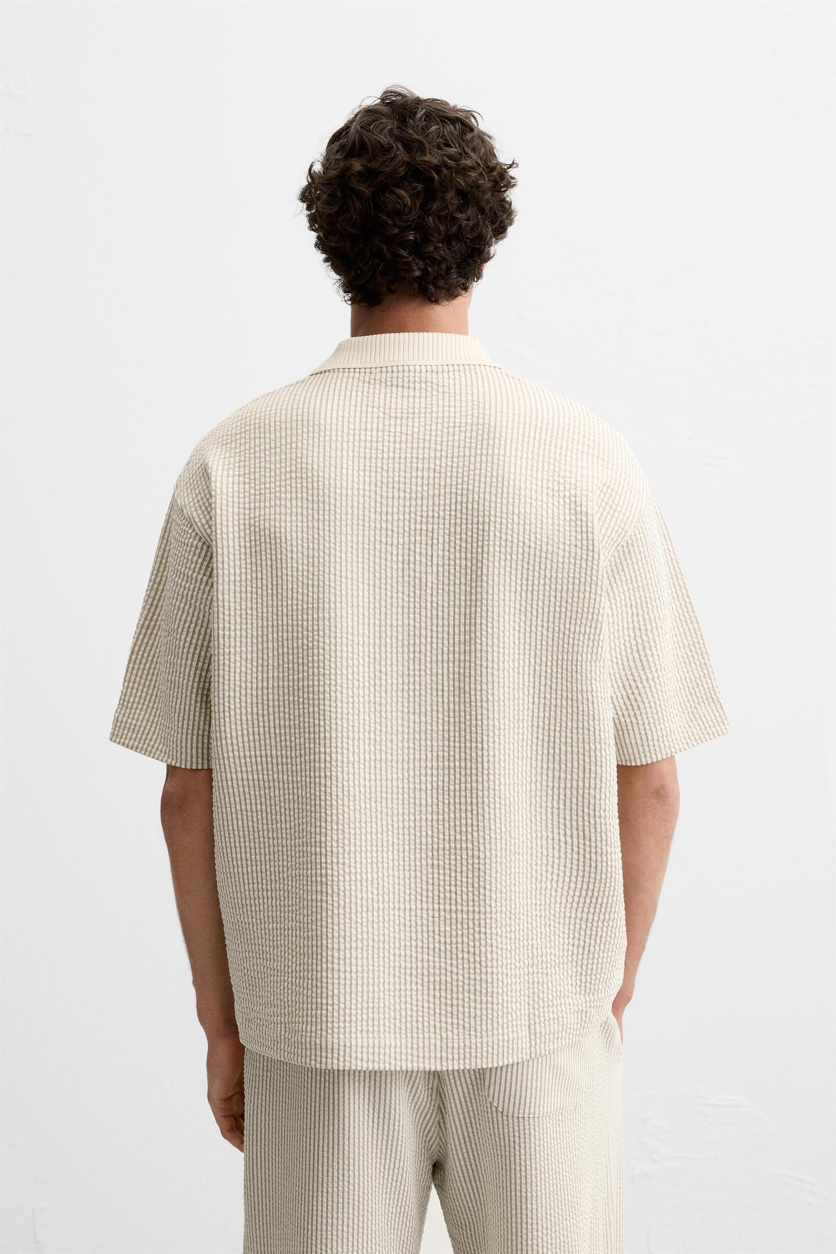 SEERSUCKER JACQUARD POLO Product Image