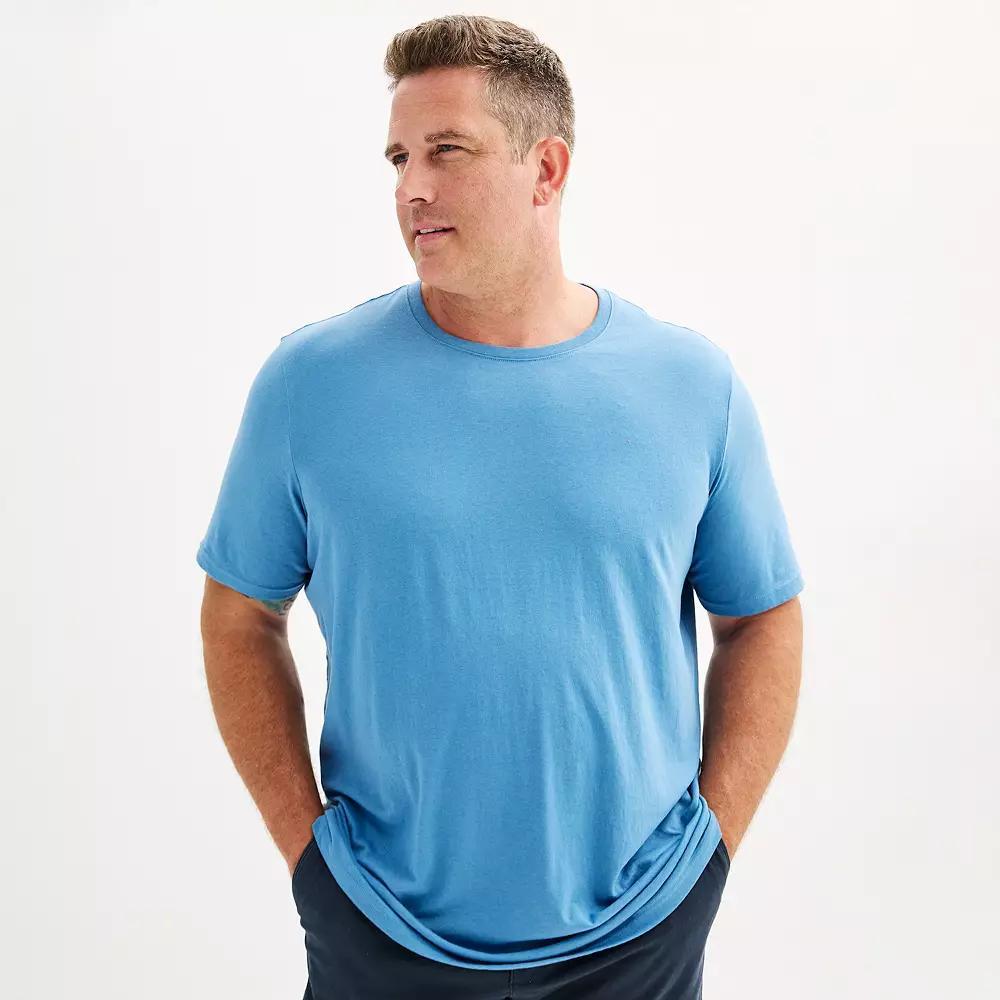Big & Tall Sonoma Goods For Life® Short Sleeve Crewneck T-Shirt, Men's, Size: Medium Tall, Dark Product Image