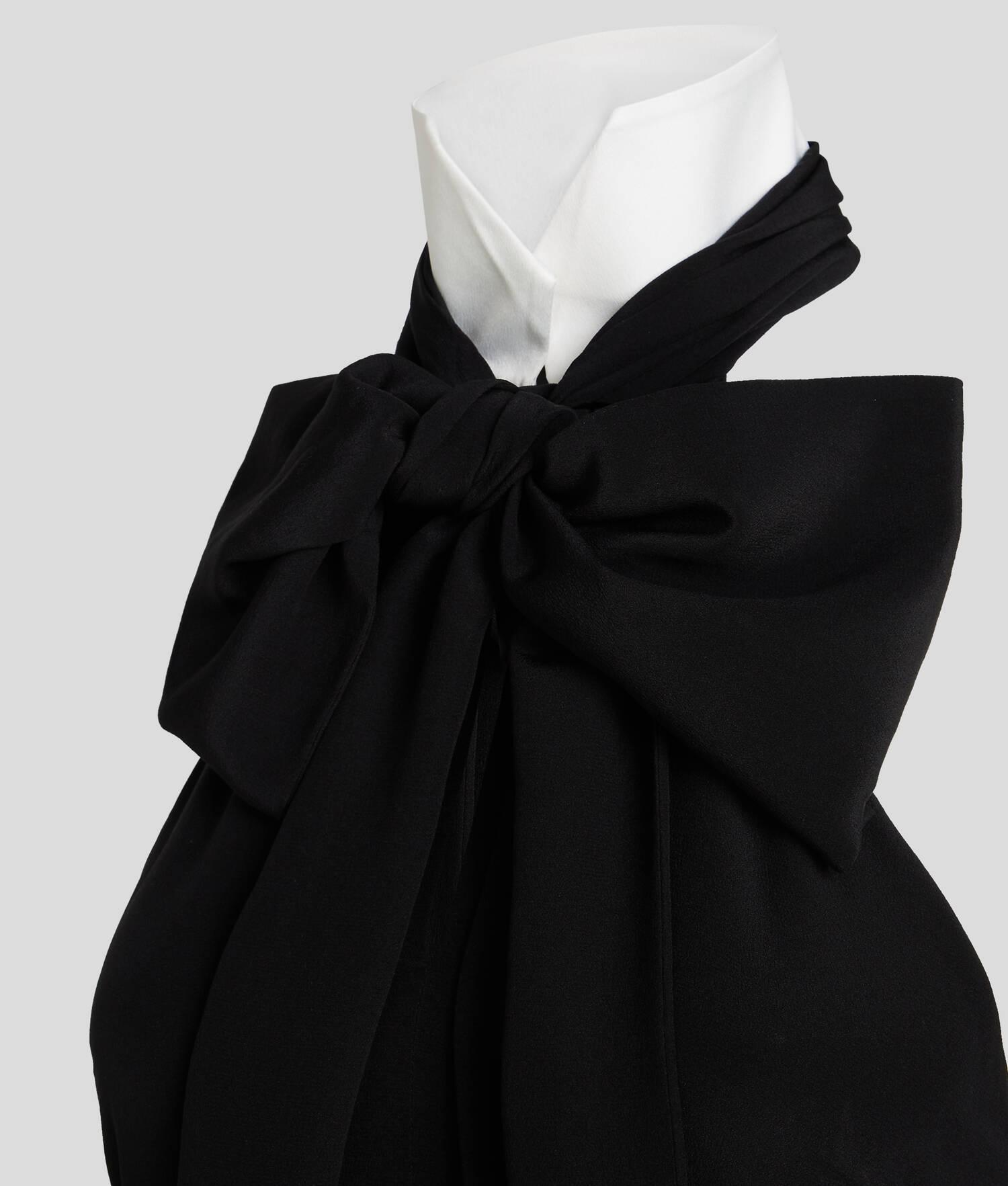 COLLAR AND BOWTIE MAXI DRESS Product Image