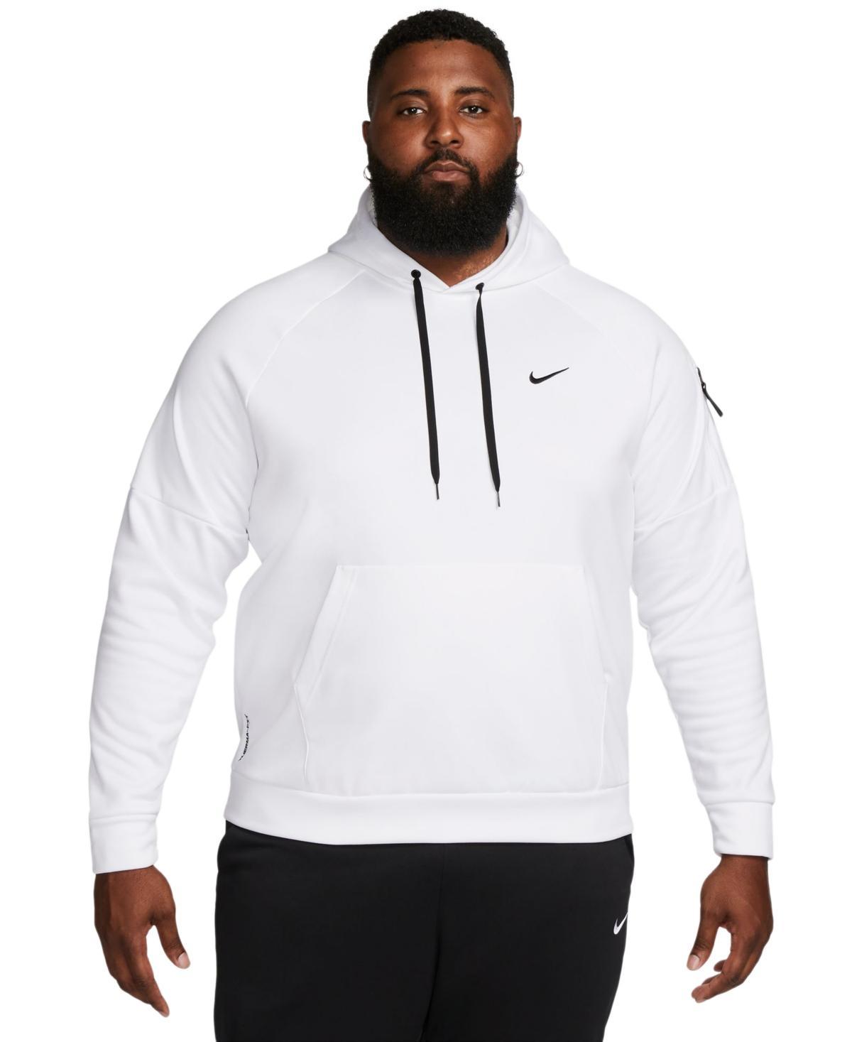 Nike Men's Therma-FIT Pullover Training Hoodie in Black/Black Size 3XL 100% Polyester Product Image