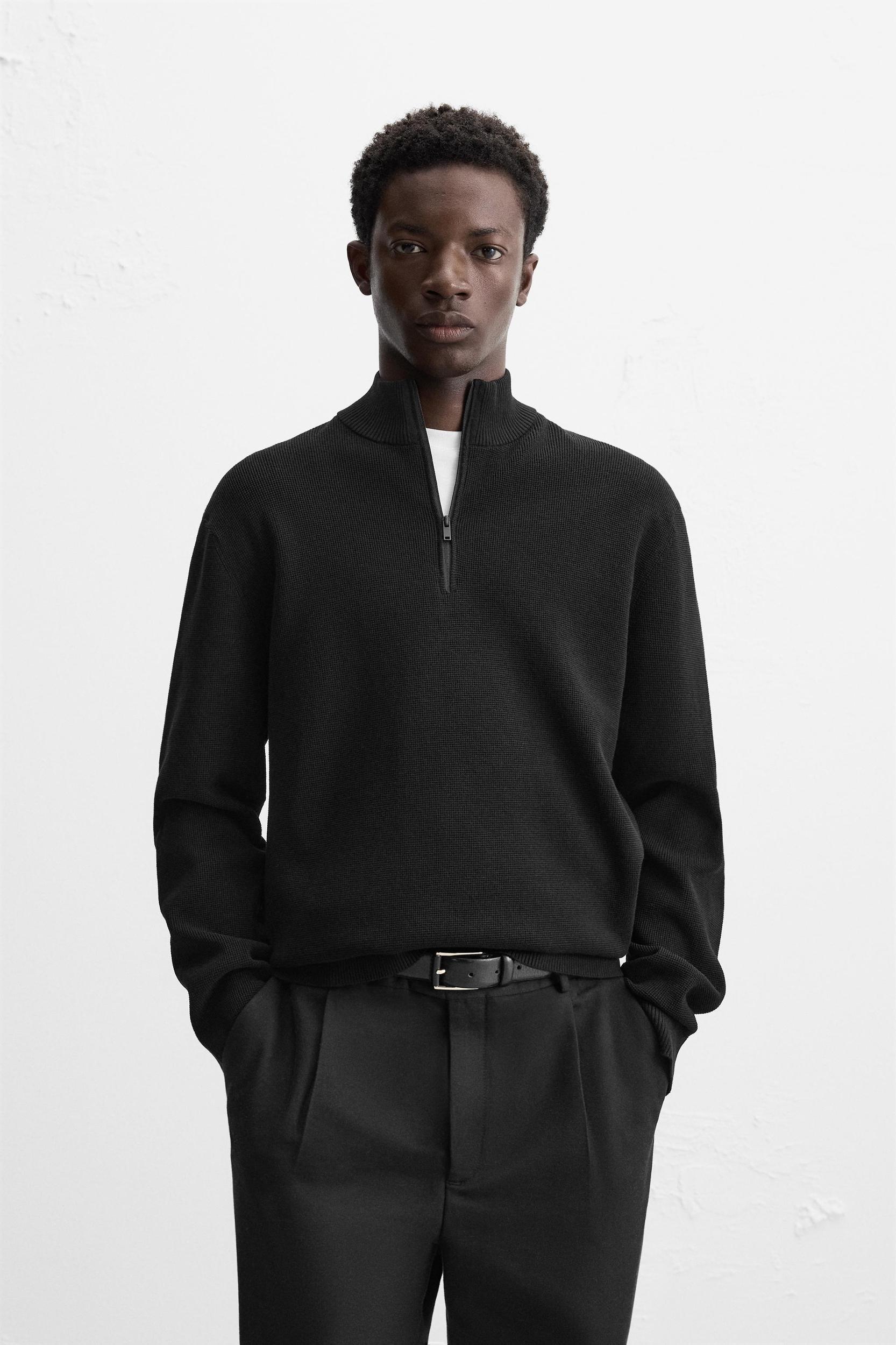 ZIP COLLAR SWEATER Product Image