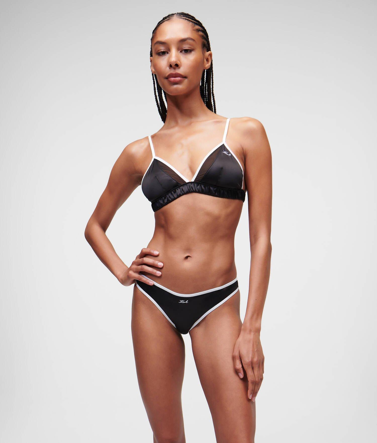 KARL SIGNATURE SATIN BRAZILIAN BRIEF Product Image