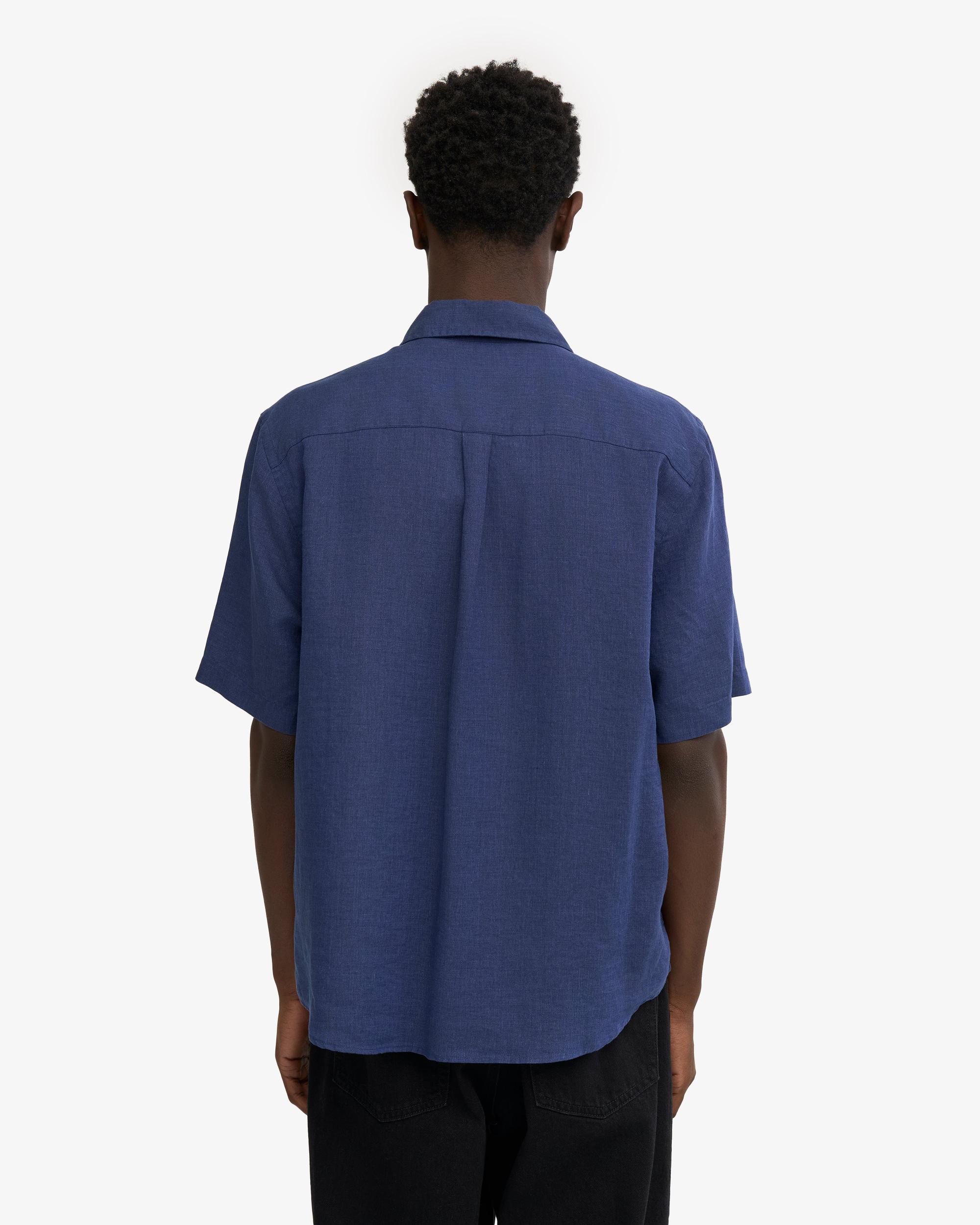 Linen SS Shirt - Ivory White Product Image