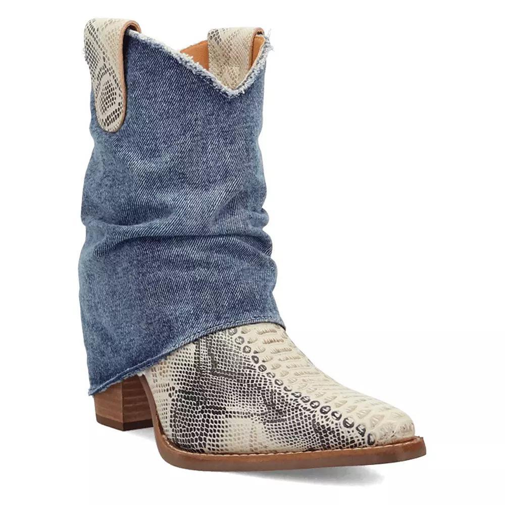 Dingo Denim Dream Women's Ankle Boots, Size: 6, Blue Product Image