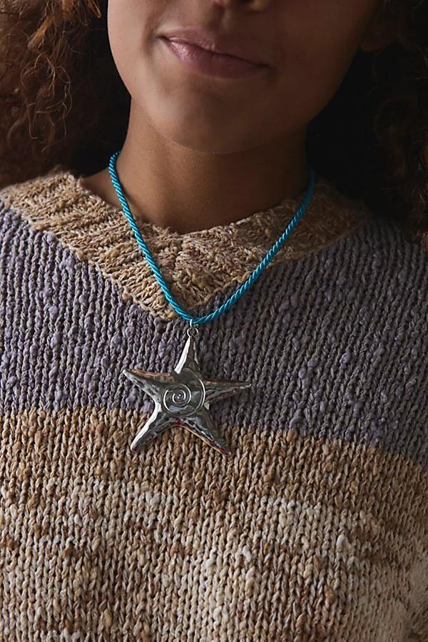 Mare Star Pendant Corded Necklace Womens at Urban Outfitters Product Image
