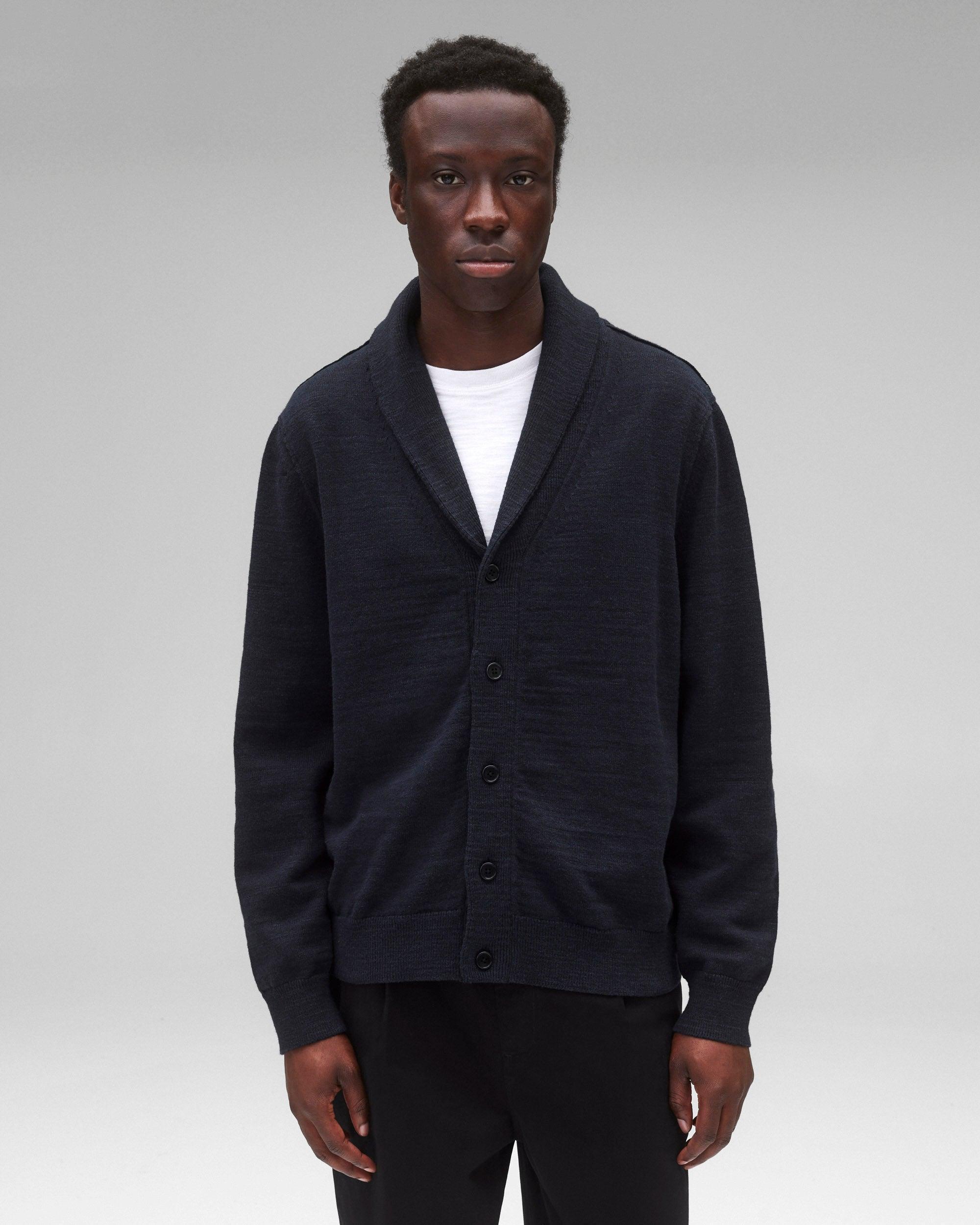 Cotton Slub Laurel Shawl Cardigan Male Product Image