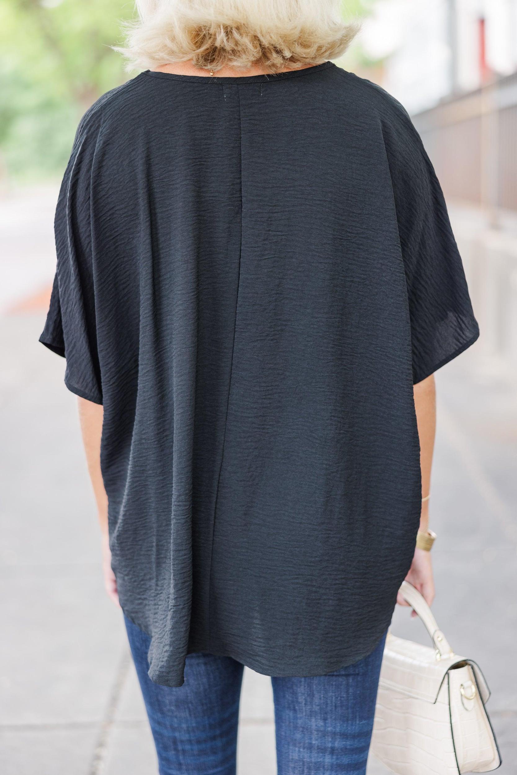 Couldn't Be Better Black Top Female Product Image