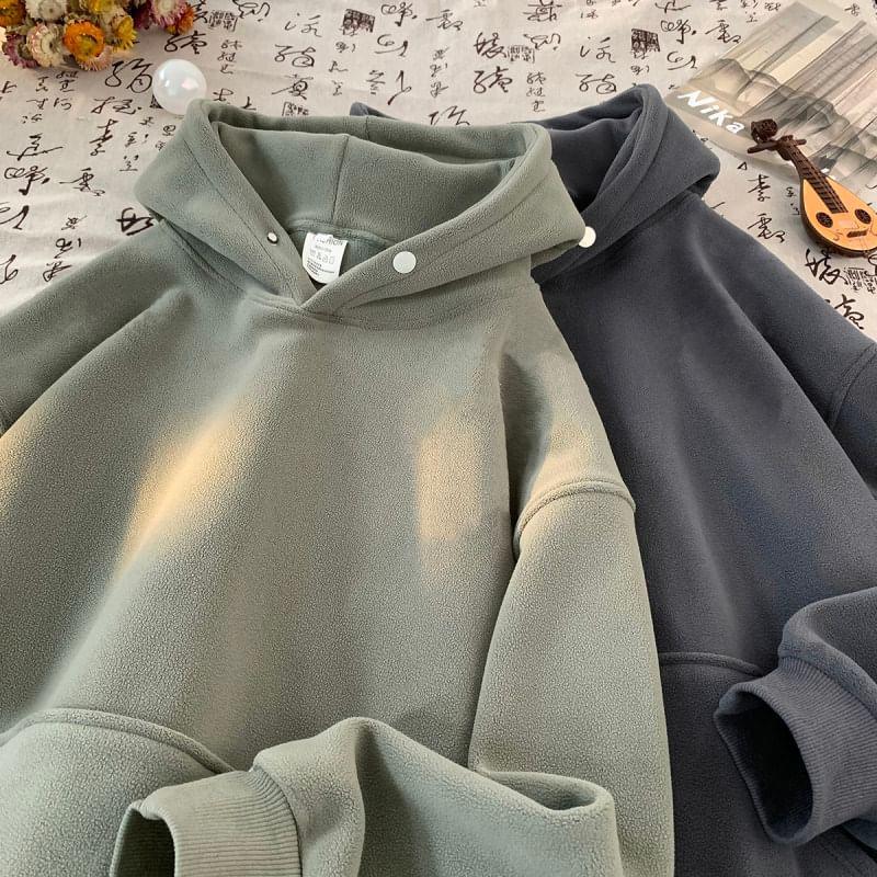 Plain Fleece Hoodie Product Image